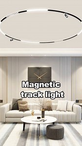 Arc-shaped magnetic track light. #lamp #light #led #smarthome #lightingdecor #homedecor #lightingdesign #lampdesign #interiordesign #lampfactory #ledstriplights #ledstrips #diy #installation #designer #architect #architecture #instagood #home #atmosphere #aleadhome #aleadlighting | Alead Lighting