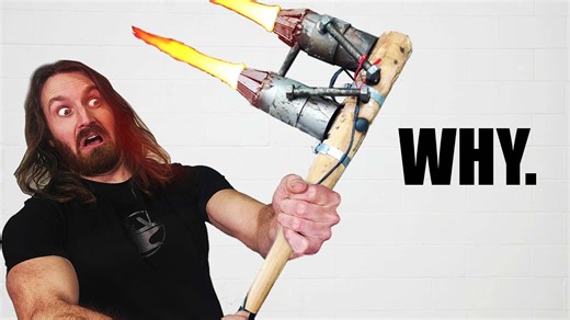 We made a rocket bat from Fallout! (Super dangerous)