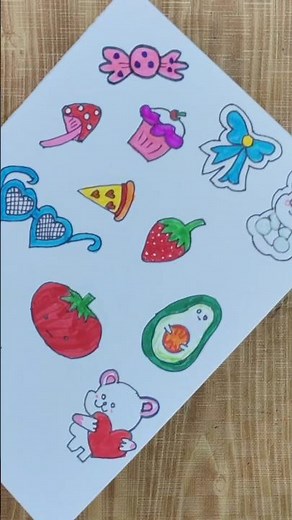 How to make stickers 😍😯 #shorts #diy #craft #stickers #viral #trending