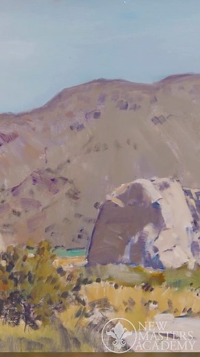 1.3K views | Landscape #artist Stapleton Kearns #painting Rattlesnake Canyon, California. #paint #draw #oilpainting #landscapepainting #artwork | New Masters Academy | Facebook