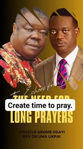Create time to pray. #PuritanCapsule #ApostleAromeOsayi #HolySpirit | Puritan Capsule