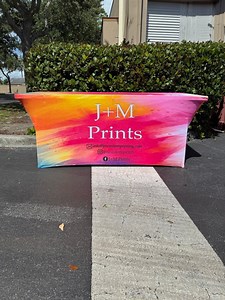Custom Tablecloth 4ft, 6ft, 8ft, Stretched, Loose, Fitted, Printed in Full Color Dye Sublimation Print, MACHINE WASHABLE, Logo on All 5 Side - Etsy