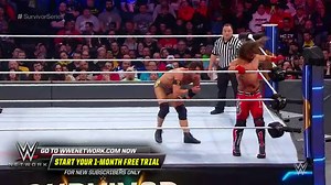 Nakamura blasts Strong with a brutal running knee: Survivor Series 2019