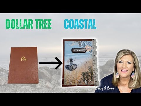 Transforming a Dollar Tree Journal into a Coastal Keepsake | Design Team Project @CreatingwithJovi