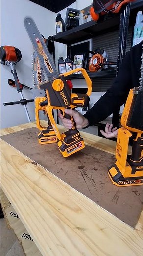 Ingco 20v battery powerd range sound test. #michaelstoolbench #chainsaw #ingcochainsaw