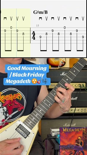 Good Mourning / Black Friday - Megadeth ☢️ (Guitar Cover + TAB 🎸🎼)