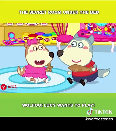 WOA! Wolfoo can make a secret room 😍😍😍 #woavideo #woanetwork #wolfoo #animation #MCN #cartoon #trending