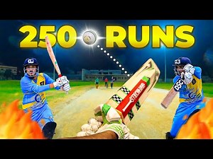 Chasing 250 RUNS in T-20 Cricket against Professional Bowlers | GoPro Batting POV