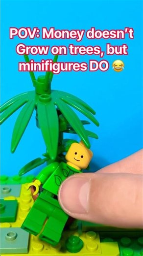 Satisfying Lego Minifigure Growing Plant Stopmotion #lego #animation #satisfying