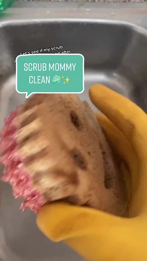 Scrub Mommy clean 🧼 #cleantok #dreamandclean #asmr #satisfying #fyp #beforeandafter #transformation #scrubmommy #satisfyingvideo #dirty #gross #clean