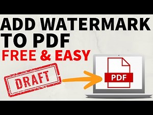 How to Add Watermark to PDF Online for FREE - 2026