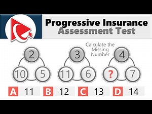 How to Pass PROGRESSIVE INSURANCE ASSESSMENT TEST - Questions and Answers with Solutions