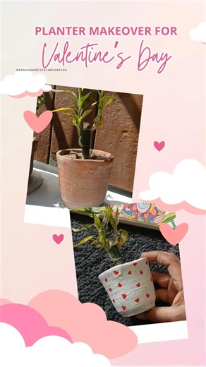 🎨 DIY Plant Pot Painting #diy #art #creativeclayideas