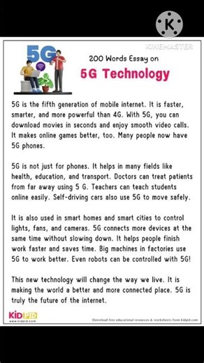 200 Words Essay On 5g-Technology. #200 #words #essay #5gtechnology #knowledge #trending #viral #gk