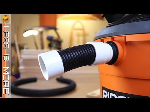 How to make short hose for shop vac dust collection systems