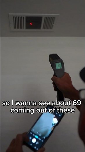 Checking temperature splits #hvac #howto #hvachacks #hvaccompany #hvactech