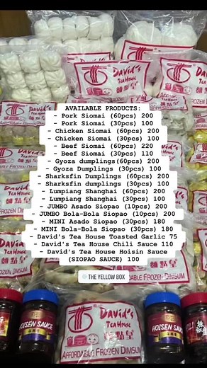 David's Tea House Frozen Dimsum - Affordable Siomai & Dumplings