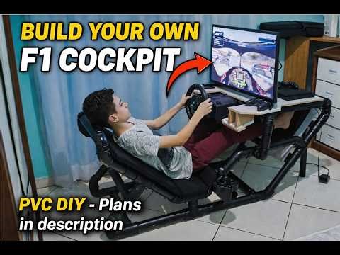 DIY Formula Style Sim Racing Cockpit – PVC Build + Plans