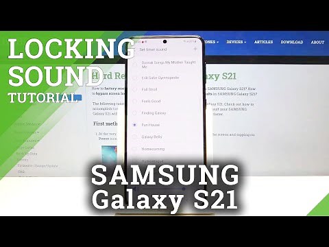 How to Change Lock Sound in SAMSUNG Galaxy S21 – Sound Settings