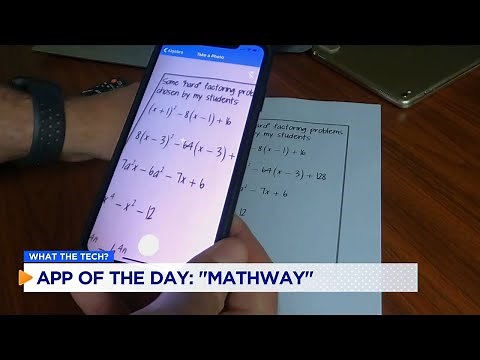 WHAT THE TECH? 'Mathway' is the App of the Day