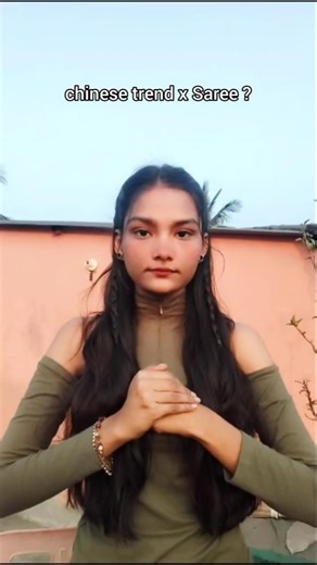 Chinese trend x Saree 🫣✨#chinese #transition #saree #trend #viralvideo #trendingvideo #fyp #dance