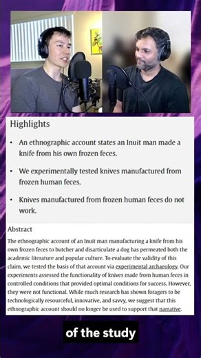 Poop knife experiment