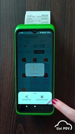Compartilhamento de Documentos via QR Code na Máquina de Cartão – Rápido e Fácil!
