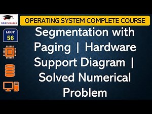 L56: Segmentation with Paging | Hardware Support Diagram | Solved Numerical Problem