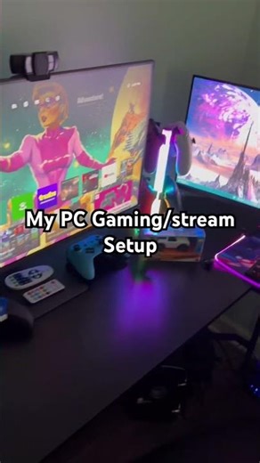 My PC Gaming/stream setup. Work very hard for this🔥 #gaming #streamer #pcgaming
