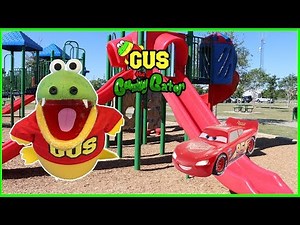Outdoor playground Park for kids and Power Wheels Cars