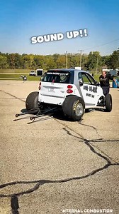 9.1K views · 23K reactions | 850 Horsepower Smart Car with a 555 Big Block Chevy. Can you guess what it weighs though? #BigBlock #SmartCar #Horsepower #DragRacing #RaceCarThings #BuiltNotBought #SleeperStatus #DragStrip #TorqueMonster #AmericanMuscle #SmallCar #HPJunkie #StreetBeasts #BecauseRacecar #BurnoutNation #ev | Internal Combustion | Facebook