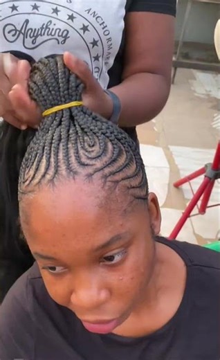 Beautiful shuku hair style