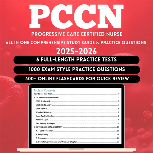 PCCN Study Guide 2026 | PCCN Review Nursing | Pccn Exam With 6 Practice Tests | Pccn Test | Pccn Study Book | Pccn Exam Study Guide - Etsy UK