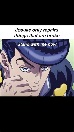 Josuke Channel on Instagram: "Josuke repair himself from being broke . . . . . . . . . . . . . . . . . . . . . . . #jojosbizarreadventure #jojomemes #jojokes #jojomeme #jojoke"