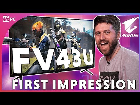 The best 43'' Gaming Monitor??? AORUS FV43U Unboxing And First Impression!