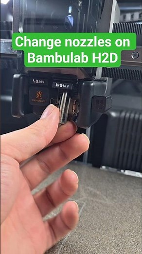 How to change nozzles on the Bambulab H2D #3dprinting #bambulab #shortsviral