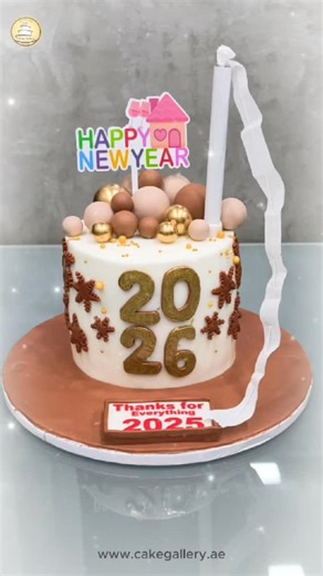 🎉 Ring in New Year 2026 with sweetness! Celebrate new beginnings with our exclusive New Year cakes 🎂✨ Freshly baked. Beautifully designed. Perfectly delicious. 📍 Available across all Cake Gallery branches 📲 Order now & welcome 2026 the sweetest way! | CakeGallery