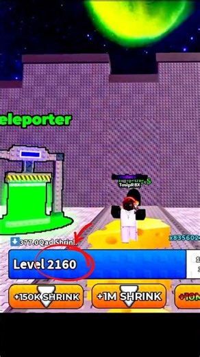 NOOB TO PRO🙀 +1 SHRINK 2160🤯 LEVEL PER STEP