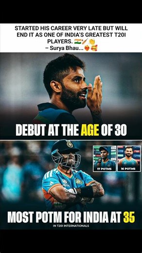 SKY Surpasses The Virat Kohli In POTM! 👑🇮🇳 #shorts
