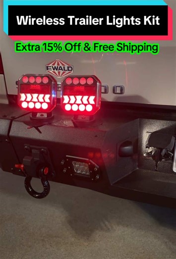 Wireless Trailer Lights Kit - Portable & Rechargeable