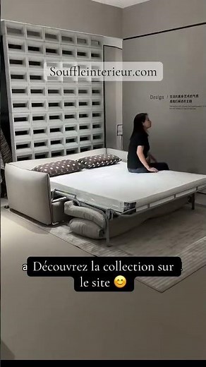 Canapé convertible avec vrai matelas et système Rapido : le confort d’un vrai lit