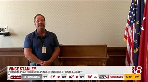 The Pendleton Correctional facility's furniture factory delivered a custom podium to the adjutant general's office of the Indiana National Guard. | WISH-TV