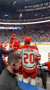 The bench reaction to the OT winner and Orange Country going nuts behind us! | Anaheim Ducks
