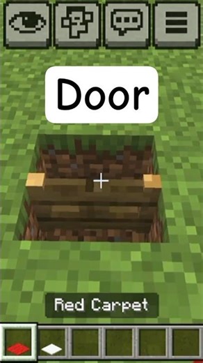 How I make an invisible and amazing door in Minecraft 🥶💀🥵#minecraft #viral #shortvideo #viralshorts