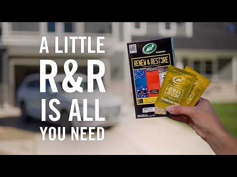 Revitalize Vehicle Surfaces | Turtle Wax Renew & Restore Wipes