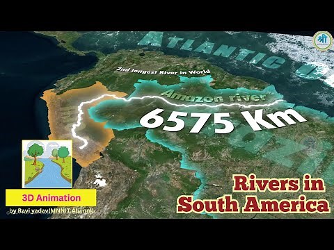 All South America Rivers Explained through Animations | Geography through Maps | UPSC | Ravi Yadav