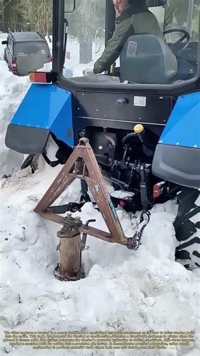 Pounding Posts: How a Tractor's Hidden Arm Conquers Frozen Ground