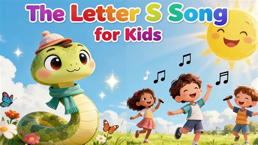 学字母S！超可爱英文儿歌 🎵 Learn the Letter S Song for Kids