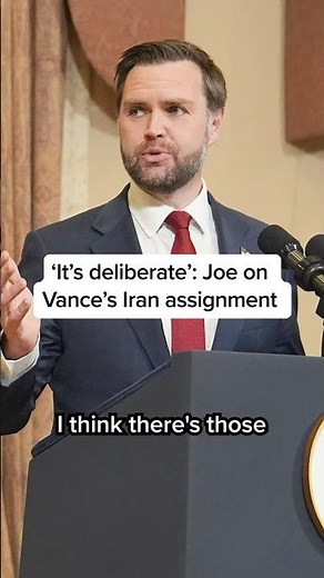 ‘It’s deliberate’: Joe on Vance’s Iran assignment