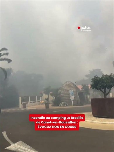 Incendie dans les Pyrénées-Orientales : un camping touché